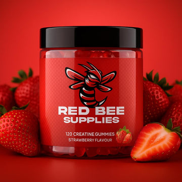 120 Red Bee High-Potency Creatine Gummies – Strawberry