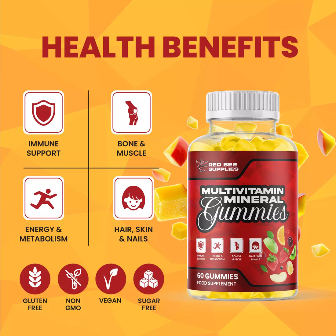 Multivitamin & Mineral Gummies – Daily Immune & Energy Support