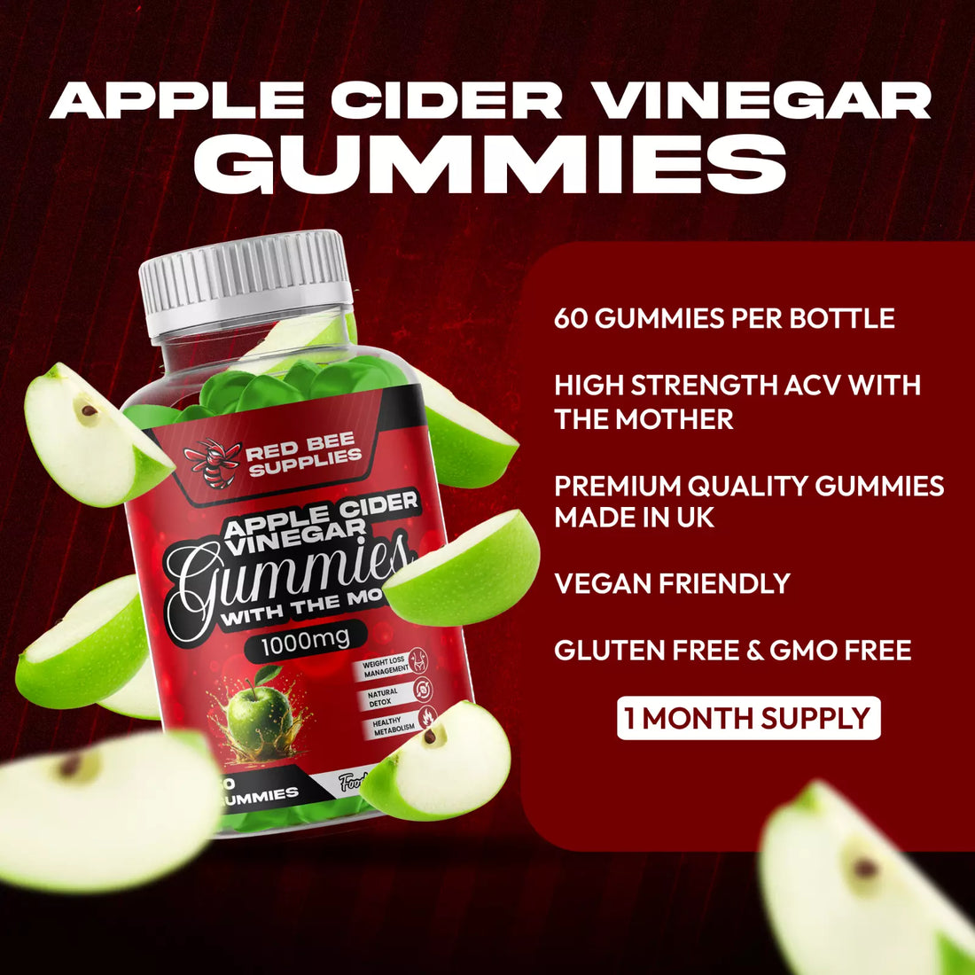 Apple Cider Vinegar Gummies – Detox & Metabolism Support